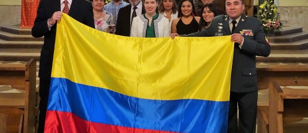 Consulado de Colombia en Moscú se unió a la conmemoración de los 208 años de Independencia Nacional