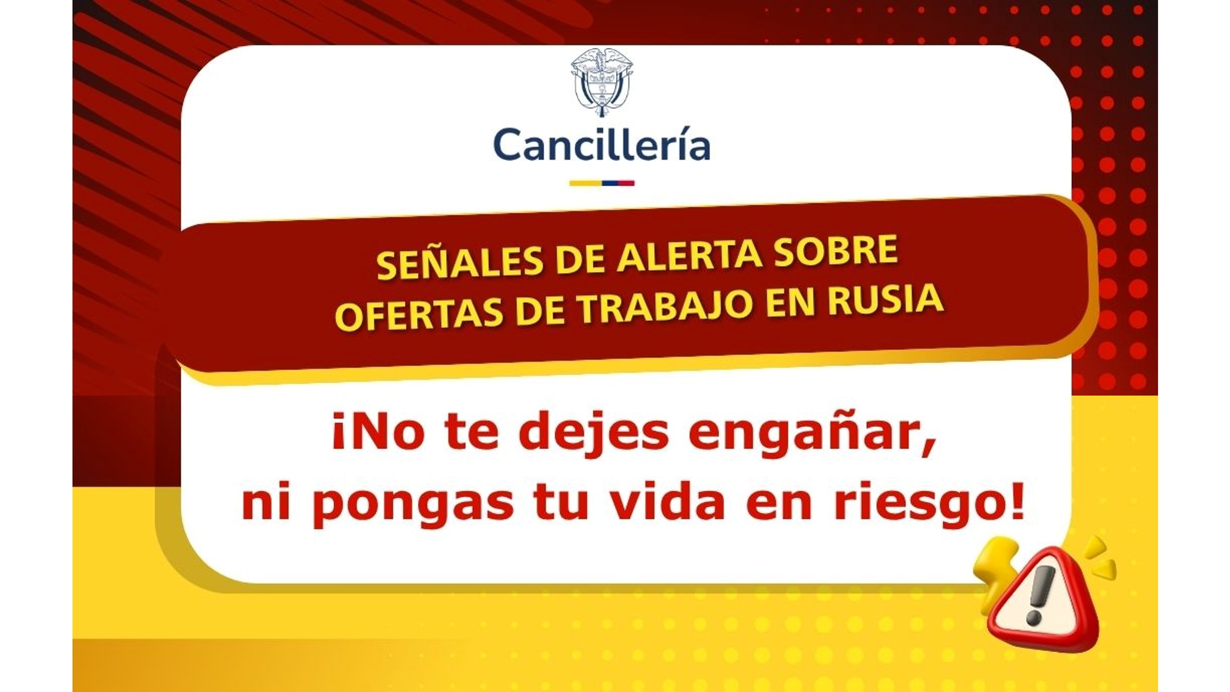 Señales de alerta sobre ofertas de trabajo en Rusia
