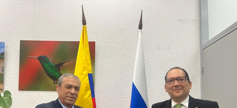 Embajador de Colombia en Rusia recibió visita del Embajador del Estado de Palestina en Rusia