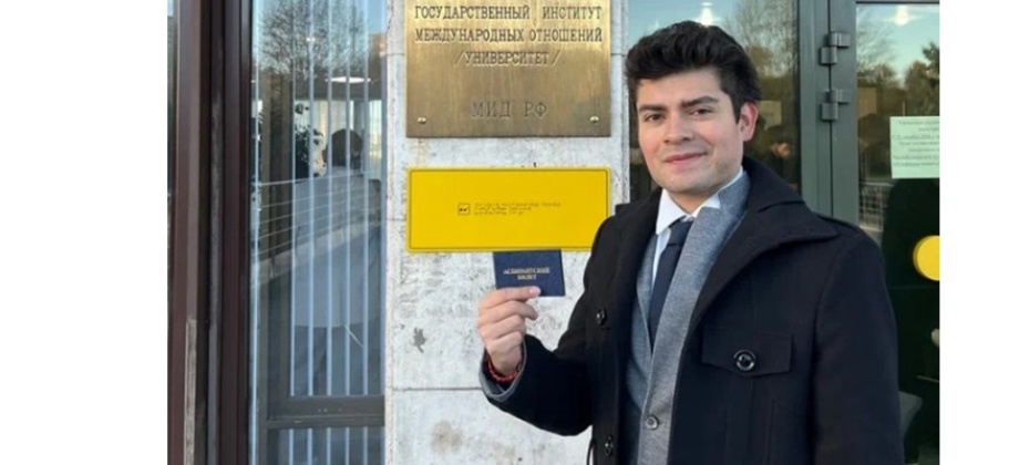 El colombiano Mateo Rojas Samper es el primer latinoamericano en estudiar un Doctorado en el Instituto Estatal de Relaciones Internacionales de Moscú tras Ganar Olimpiada Internacional