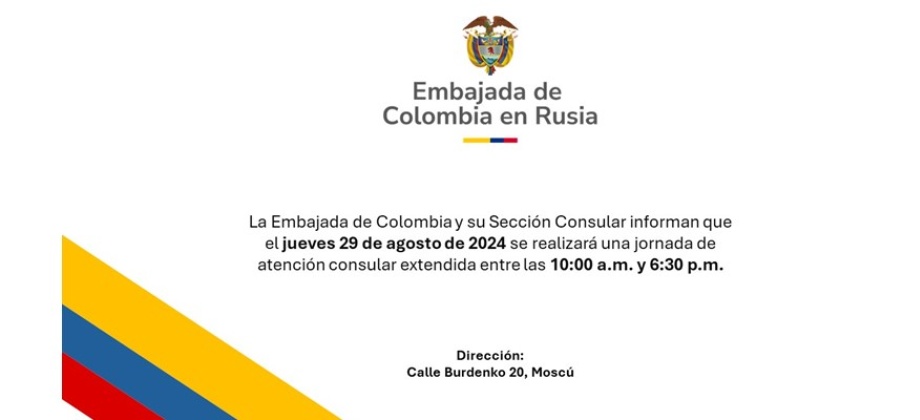 Jornada de atención consular extendida en la sede de la Embajada de Colombia