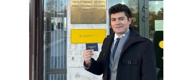 El colombiano Mateo Rojas Samper es el primer latinoamericano en estudiar un Doctorado en el Instituto Estatal de Relaciones Internacionales de Moscú tras Ganar Olimpiada Internacional