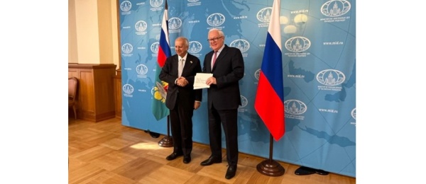Embajador de Colombia en Rusia, Jorge Zorro, presentó copia de Cartas Credenciales ante el viceministro de Asuntos Exteriores, Serguéi Ryabkov